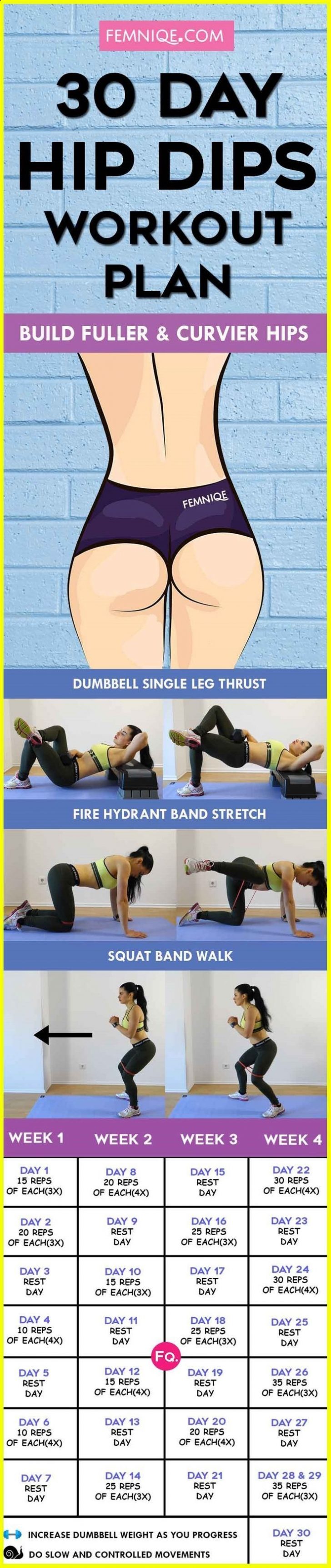 Hip Dips Workout Get JawDropping Curves (30 Day Challenge)