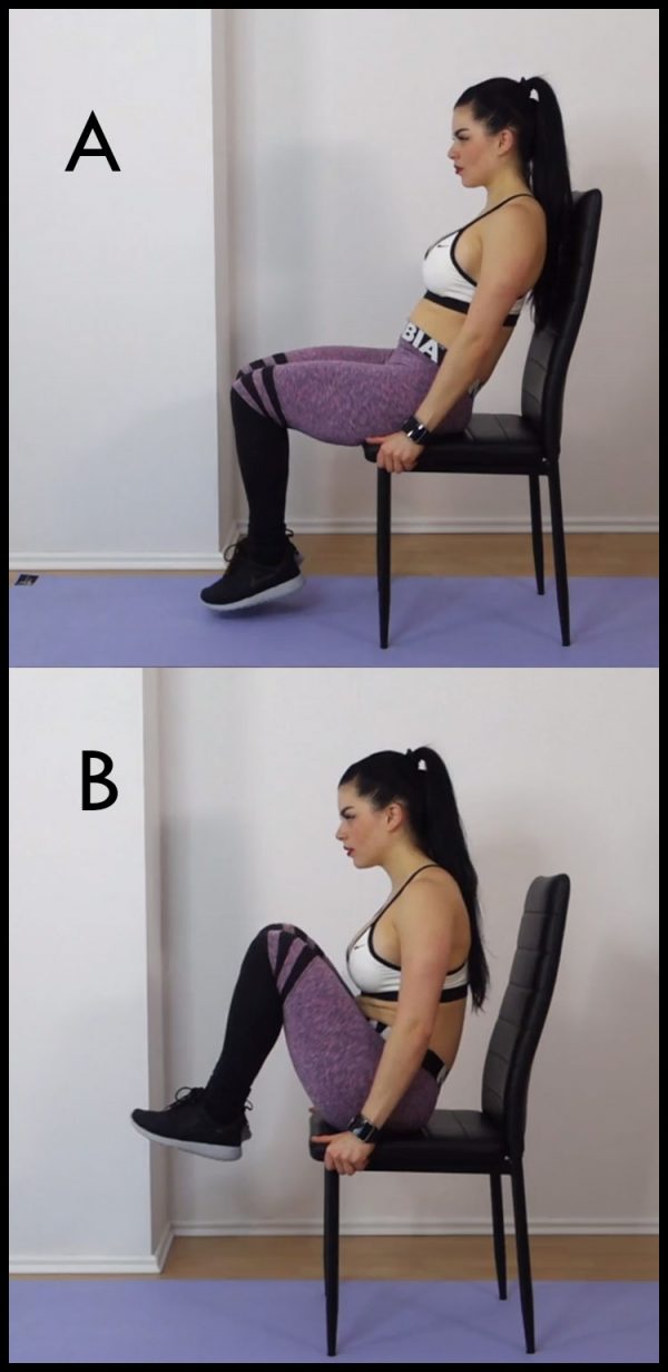 Chair Exercises For Abs 8 Minute Tiny Waist & Flat Tummy Workout