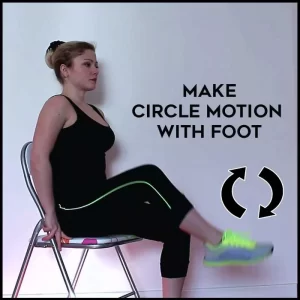 glute band hip abduction with side leg circles