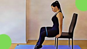 seated banded hip abductions